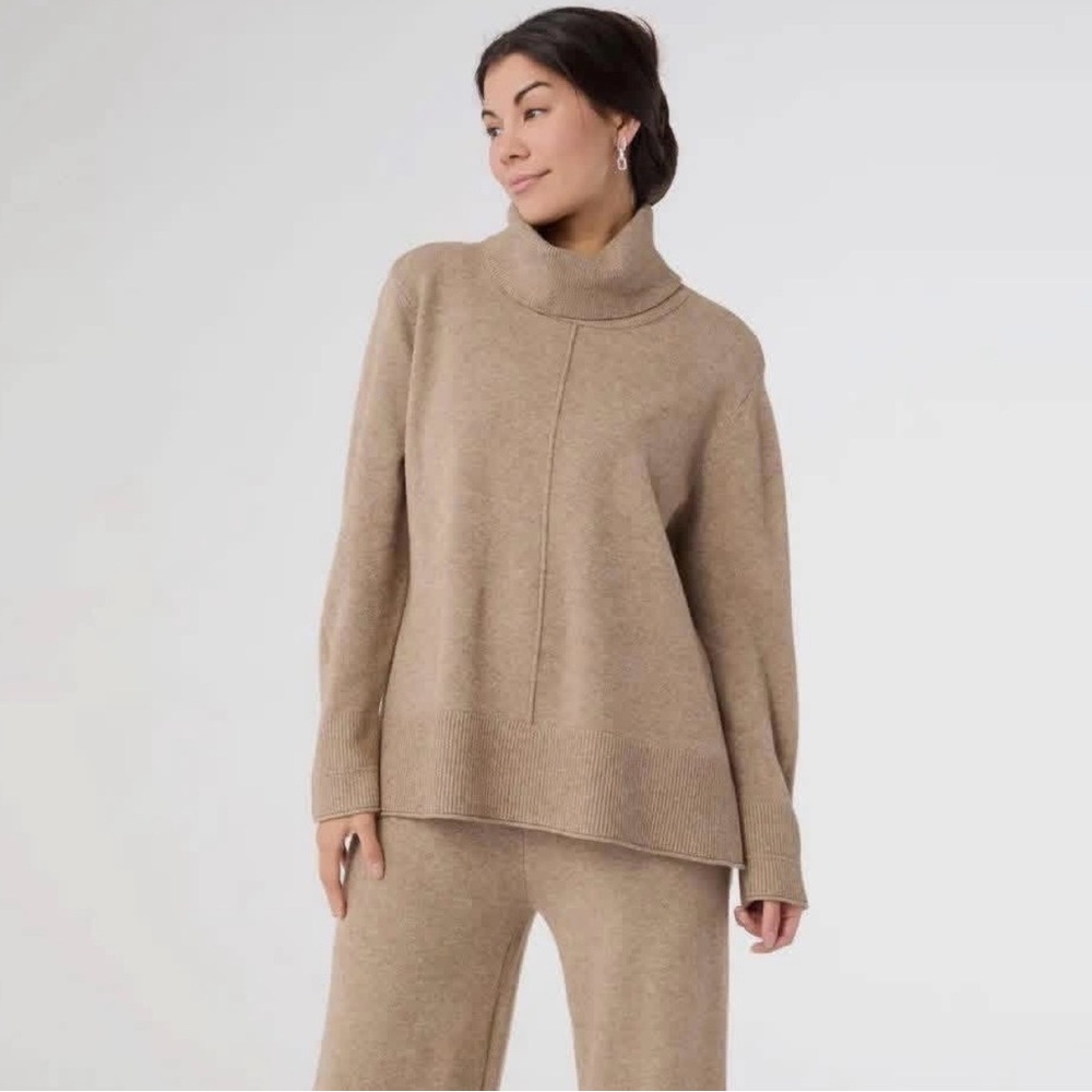 Coco + Carmen Cozy Camel Sweater Set